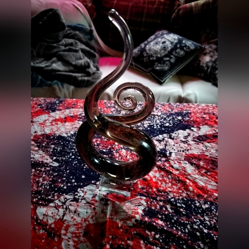 Blown glass statue